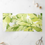 Carte De Fin D'année Trois Volets Banane Feuille 4 (Intérieur)