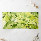 Carte De Fin D'année Trois Volets Banane Feuille 5 (Intérieur)