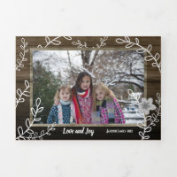 Bois de Noël rustique et vignes Multi-Photo