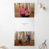 Carte De Fin D'année Trois Volets Bonne année juive (Intérieur)