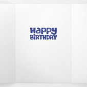 Carte De Fin D'année Trois Volets Bonne carte d'anniversaire "Cappy" Capricorn (Intérieur au milieu)