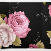 Carte De Fin D'année Trois Volets Bouquets de Roses 3 (Intérieur au milieu)
