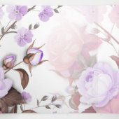 Carte De Fin D'année Trois Volets Bouquets de Roses 5 (Intérieur au milieu)