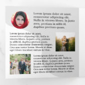 Carte De Fin D'année Trois Volets Brochure buzz marketing (Intérieur en premier)