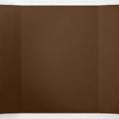 Carte De Fin D'année Trois Volets Brown #4D2A10, Crocodile (Intérieur au milieu)