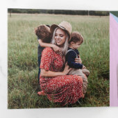 Carte De Fin D'année Trois Volets Carte de voeux pour Noël de Noël (Intérieur en premier)