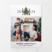 Carte De Fin D'année Trois Volets Carte Festive Triplé Photo (Page de couverture)