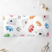 Carte De Fin D'année Trois Volets Casino, Accessoires Jeux motif (Intérieur)