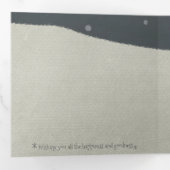 Carte De Fin D'année Trois Volets Christmas card: Happy reindeers 三つ折りクリスマスカー (Intérieur en premier)