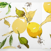 Carte De Fin D'année Trois Volets citrons aquarelle 17 (Intérieur au milieu)