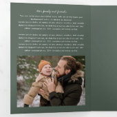 Carte De Fin D'année Trois Volets Collage de photos Bulletin personnalisé du Nouvel  (Intérieur en premier)