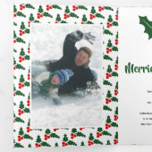 Carte De Fin D'année Trois Volets Collage photo moderne de Noël Merriest (Intérieur en premier)