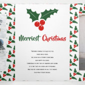 Carte De Fin D'année Trois Volets Collage photo moderne de Noël Merriest (Intérieur au milieu)