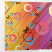 Carte De Fin D'année Trois Volets Composition Abstraite (Intérieur en premier)