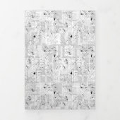 Carte De Fin D'année Trois Volets Conception de langue Un cent un (Page de couverture)