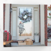 Carte De Fin D'année Trois Volets Concevez vos vacances de Noël multiphoto (Intérieur en premier)