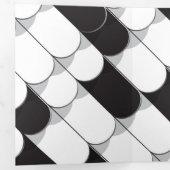 Carte De Fin D'année Trois Volets Construction Abstraite (tuiles) (Intérieur en premier)