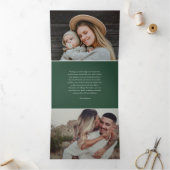 Carte De Fin D'année Trois Volets Croire la photo (Intérieur)