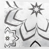 Carte De Fin D'année Trois Volets Design floral 11 (Intérieur en premier)
