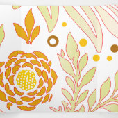 Carte De Fin D'année Trois Volets Design floral 19 (Intérieur au milieu)