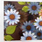 Carte De Fin D'année Trois Volets Design floral 2 (Intérieur en premier)