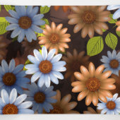 Carte De Fin D'année Trois Volets Design floral 2 (Intérieur au milieu)