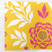 Carte De Fin D'année Trois Volets Design floral 24 (Intérieur en premier)