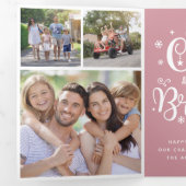 Carte De Fin D'année Trois Volets Drôle Tout n'est pas calme Photo Collage Triptyque (Intérieur en premier)