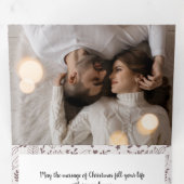 Carte De Fin D'année Trois Volets Élégant Noël multi photo (Intérieur en premier)