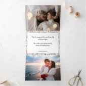 Carte De Fin D'année Trois Volets Élégant Noël multi photo (Intérieur)