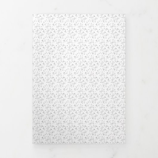 Carte De Fin D'année Trois Volets esquisse Design Quarante-neuf (Page de couverture)