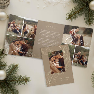 Carte De Fin D'année Trois Volets Fa La La Galerie de photos de Noël magique