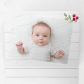 Carte De Fin D'année Trois Volets Ferme Carte photo Shiplap & Magnolia Wreath (Intérieur en premier)