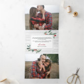 Carte De Fin D'année Trois Volets Ferme Holly | Multiphoto (Intérieur)