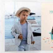 Carte De Fin D'année Trois Volets Festive Cat Holiday (Intérieur en premier)