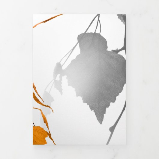 Carte De Fin D'année Trois Volets Feuilles d'automne 2 (Page de couverture)