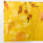 Carte De Fin D'année Trois Volets Feuilles d'automne 3 (Intérieur en premier)