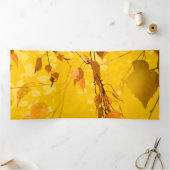 Carte De Fin D'année Trois Volets Feuilles d'automne 3 (Intérieur)