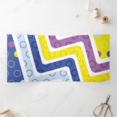 Carte De Fin D'année Trois Volets Figures géométriques 5 (Intérieur)