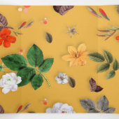 Carte De Fin D'année Trois Volets Fleurs jaunes et roses blanches 20 (Intérieur au milieu)