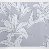 Carte De Fin D'année Trois Volets Fleurs Motif 12 (Intérieur au milieu)