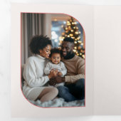 Carte De Fin D'année Trois Volets Frosty Peppermenthe Cosy Vibes Retro Christmas Pho (Intérieur en premier)