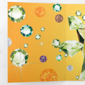 Carte De Fin D'année Trois Volets Galaxie de diamant 7 (Intérieur en premier)