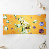 Carte De Fin D'année Trois Volets Galaxie de diamant 7 (Intérieur)