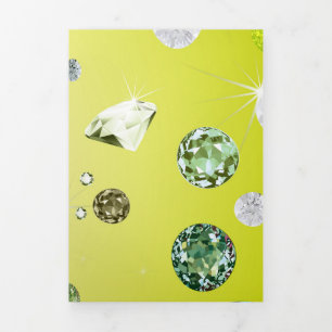 Carte De Fin D'année Trois Volets Galaxie de diamant 8