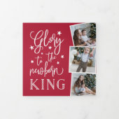 Carte De Fin D'année Trois Volets Gloire Lettrée À La Main | Multiphoto (Protection)