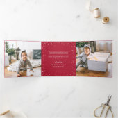 Carte De Fin D'année Trois Volets Gloire Lettrée À La Main | Multiphoto (Intérieur)