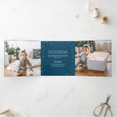 Carte De Fin D'année Trois Volets Gloire Lettrée À La Main | Multiphoto (Intérieur)