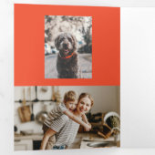 Carte De Fin D'année Trois Volets Gnome pour les fêtes Noël (Intérieur en premier)