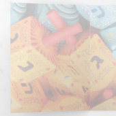 Carte De Fin D'année Trois Volets Hanoukka (Intérieur en premier)